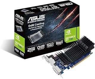 ASUS NVIDIA GeForce GT 730 Graphics Card (PCIe 2.0, 2GB GDDR5 Memory, Single-slot Design, Passive Cooling, Boosted Energy ...