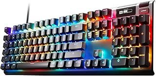 SteelSeries Apex Pro (Full-Size) 0.1-4.0mm Adjustable Hyper-Magnetic Rapid Trigger OmniPoint 2.0 Switch Mechanical Gaming ...