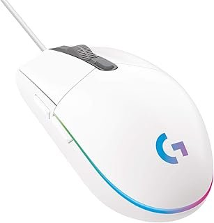 Logitech G G203 Wired Gaming Mouse, 8,000 DPI, Rainbow Optical Effect LIGHTSYNC RGB, 6 Programmable Buttons, On-Board Memo...