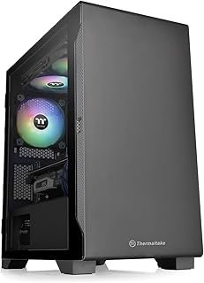 Thermaltake S100 Black Edition Tempered Glass Micro ATX Case