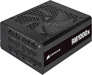 CORSAIR RMX Series (2021), RM1000x, 1000 Watt, Gold, Fully Modular Power Supply, Black (Compatible with RTX 4000series GPU...