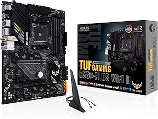 ASUS TUF Gaming B550-PLUS WiFi II AMD AM4 (3rd Gen Ryzen™) ATX Motherboard (PCIe 4.0, 6, 2.5Gb LAN, BIOS Flashback, USB 3....
