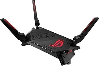 ASUS ROG Rapture GT-AX6000 Dual-Band WiFi 6 Extendable Gaming Router, Dual 2.5G Ports, Triple-level Game Acceleration, Mob...