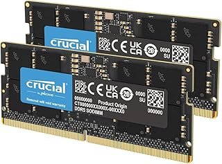 Crucial DDR5-4800 SODIMM CL40 (16Gbit) RAM, 32GB(2x16GB)