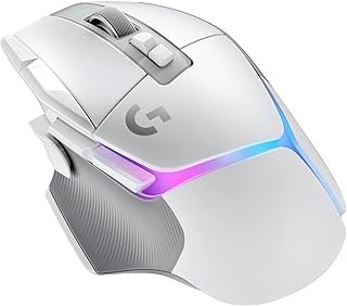 Logitech G502 X PLUS LIGHTSPEED Wireless RGB Gaming Mouse - White - LIGHTFORCE hybrid switches, LIGHTSYNC RGB, HERO 25K ga...