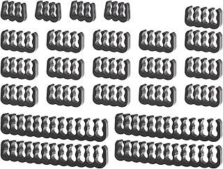 EMSea 24pcs Cable Comb Kit 16x 8 Pin Cable Wire Comb 4X 6 Pin PC Cable Comb 4X 24 Pin Black Cable Combs for Office Home 3....