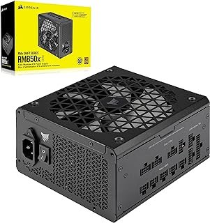 CORSAIR RM850x SHIFT Fully Modular ATX Power Supply - 80 PLUS Gold - ATX 3.0 - PCIe 5.0 - Zero RPM - Modular Side Interfac...