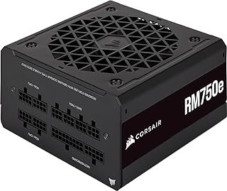 Corsair RM750e (2023) Fully Modular Low-Noise ATX Power Supply - ATX 3.0 & PCIe 5.0 Compliant - 105°C-Rated Capacitors - 8...