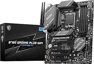 MSI B760 Gaming Plus WiFi Gaming Motherboard (Supports 12th/13th Gen Intel Processors, LGA 1700, DDR5, PCIe 4.0, M.2, 2.5G...