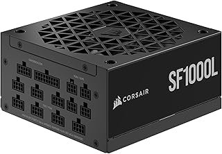 CORSAIR SF1000L Fully Modular Low-Noise SFX Power Supply - ATX 3.0 & PCIe 5.0 Compliant - Quiet 120mm PWM Fan - 80 Plus Go...