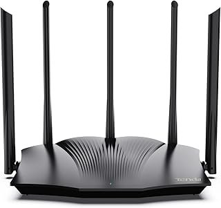 Tenda AX3000 WiFi 6 Router – Dual Band Gigabit Router for Wireless Internet, 4XGE Ports, VPN, Parental Controls, OFDMA, M...
