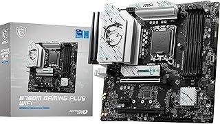 MSI B760M Gaming Plus WiFi Motherboard, mATX - Supports Intel 14th, 13th & 12th Gen Core Processors, LGA 1700 - DDR5 Memor...