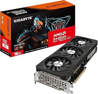 Gigabyte Radeon RX 7600XT Gaming OC Graphics Card - 16GB GDDR6, 2X HDMI, 2X DP - GV-R76XTGAMING OC-16GD