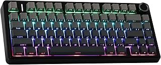 EPOMAKER x Aula F75 Gasket Mechanical Keyboard, 75% Wireless Hot Swappable Gaming Keyboard with Five-Layer Padding&Knob, B...