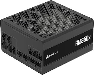 CORSAIR RM850x Fully Modular Low-Noise 80 Plus Gold ATX Power Supply – ATX 3.1 Compliant – PCIe 5.1 Support – Native 12V-2...