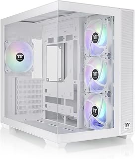 Thermaltake View 380 Tempered Glass ARGB Mid Tower Case Snow Edition, CA-1Z2-00M6WN-00