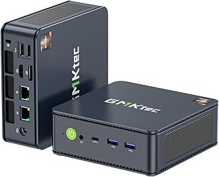 GMKtec Mini PC AMD Ryzen 7 5825U(Upgraded 5700U) 32GB DDR4 1TB SSD Dual NIC 2.5G Gaming Desktop Computers LAN 2.5G/ WiFi 6...