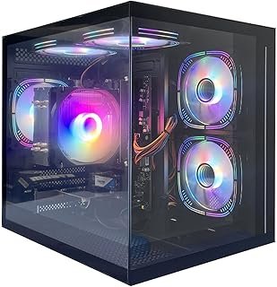 Suevery Gaming PC AMD Ryzen 5 5600G 6 core 3.9GHz, 16G DDR4 RAM,Desktop Computer 512G NVME SSD, Tower Computer for Gaming,...