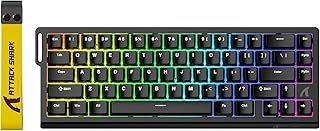 ATTACK SHARK X68 HE 8000Hz Rapid Trigger Keyboard, 0.01 mm RT Accuracy, Wired RGB 60% Gaming Keyboard with Magnetic Switch…