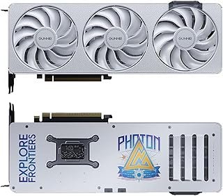 WEELIAO GUNNIR Intel Arc B570 Photon Graphics Card, 10GB GDDR6, 2670 MHz, 3 DisplayPort 2.1, HDMI 2.1, Triple Fan, White (...