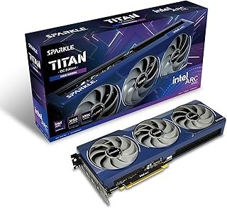 WEELIAO Sparkle Intel Arc B580 Titan OC Graphics Card 12GB GDDR6 Tear Cooling 2.0 Axis Breathing Light Metal Backplate SB5...